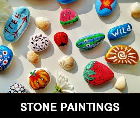 Stone Painting: A Creative Guide to Painted Rocks and Designs