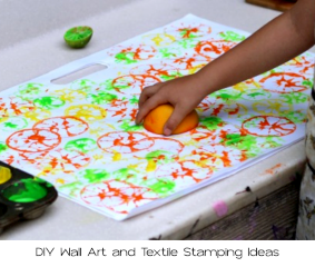 Wooden Printing Blocks in the Kitchen: DIY Wall Art and Textile Stamping Ideas