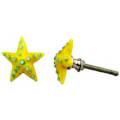 Glass Star Flower Knob