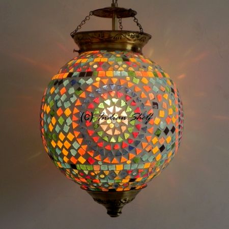 Mosaic Flower Lamp