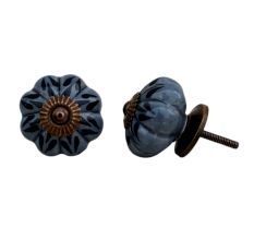Black Leaf Melon Dresser Knob
