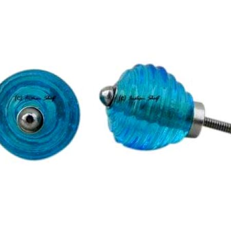 Turquoise Step Glass Dresser Knob Online