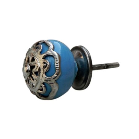 Strewn Sky Blue Knob-1