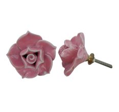 Pink Rose Knob