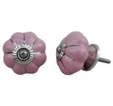Pink Silver Melon Knob
