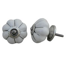White Silver Melon Knob