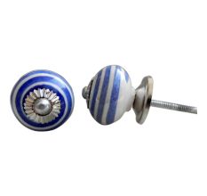 Blue Swirls Knob Small