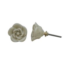 Cream Rose Knob