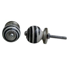 Black Swirl Knob Small