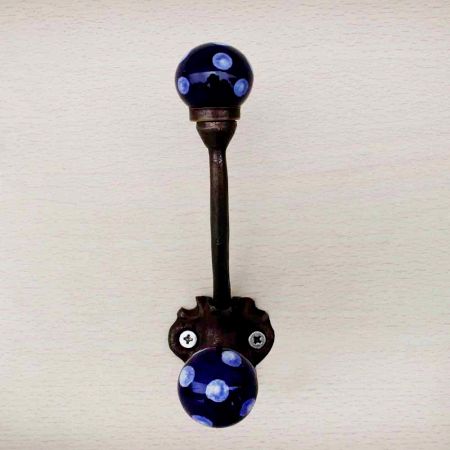 Navy Blue Iron Hooks-EHG-16