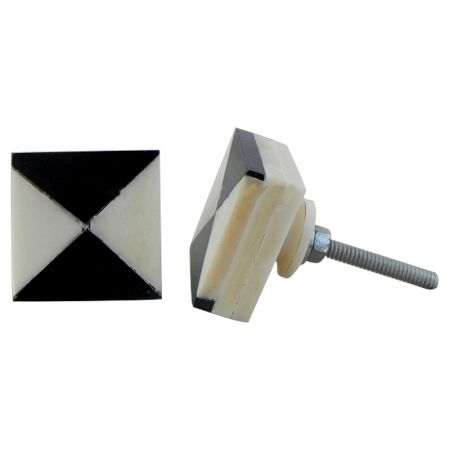 Square Bone Cabinet Knobs