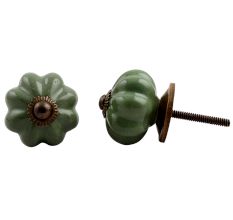 Olive Melon Medium Knob