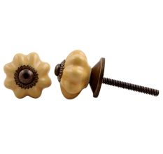 Mustard Small Melon Knob