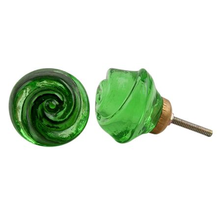 Emerald Rose Knob