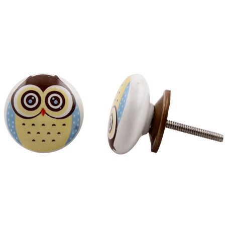 Owl Ceramic Knob