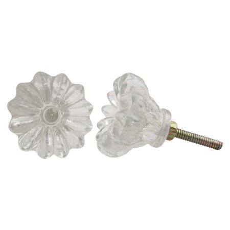 Clear Sunflower Knob