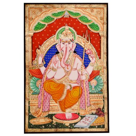 Trishul Ganesha Classic PaintingÂ 