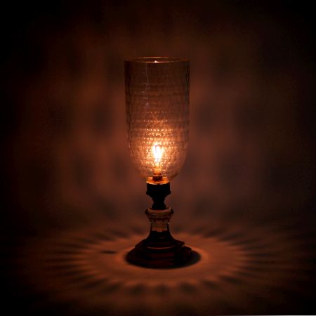 Clear Glass Table Lamp