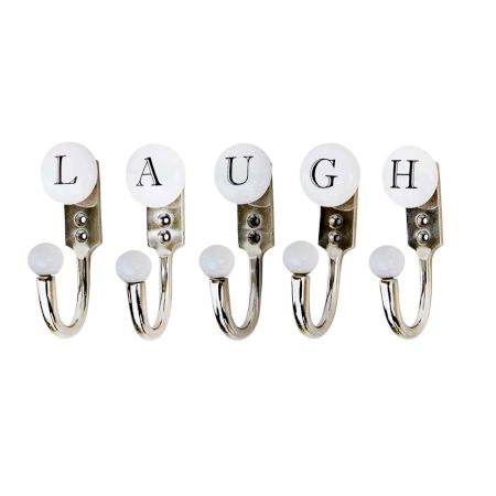 LAUGH White & Black Alphabet Hooks (Combo Pack)