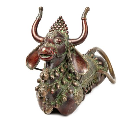 Brass Metal Decor of Nandi Bull