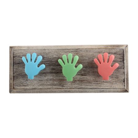 Multi Resin Fingers Wooden Hooks