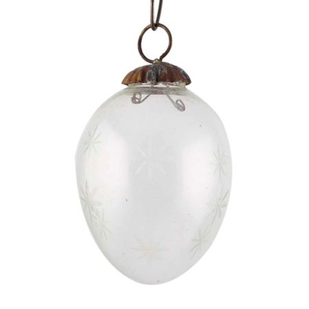 Clear Avocado Star Cut Christmas Hanging