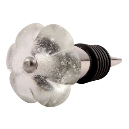 Clear Melon Glass Wine Stopper
