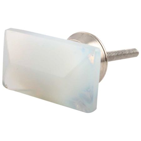 Milky White Prism Shape Drawer Knob Online