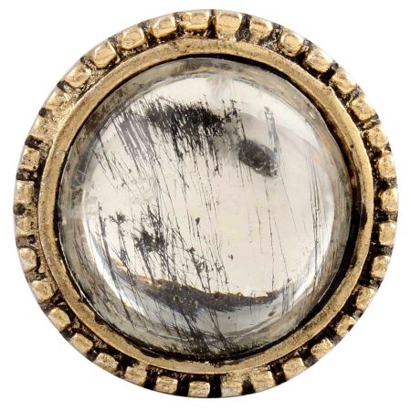 Clear Wheel Glass And Metal Wine Stopper