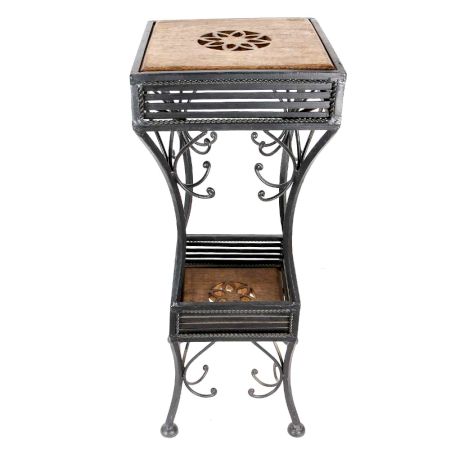 Mango Wood And Wrought Iron Table