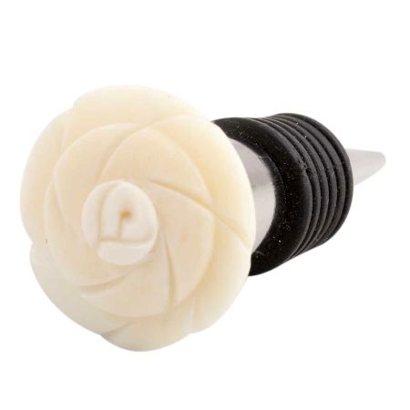 Cream Bone Wine Stopper