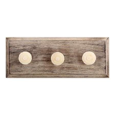 Cream Bone Wooden Hooks