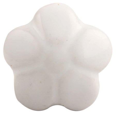 White Flower Ceramic Drawer Knob Online
