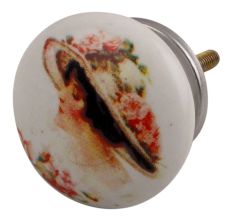 Lady Ceramic Flat Cabinet Knob Online