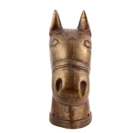Vintage Brass Horse Head 13 inches