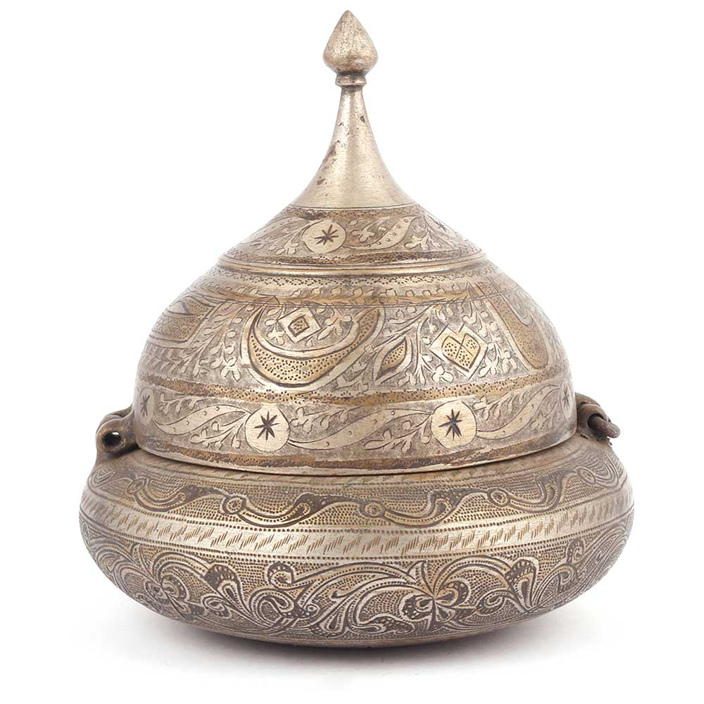 Brass Dome Shape Storage Box