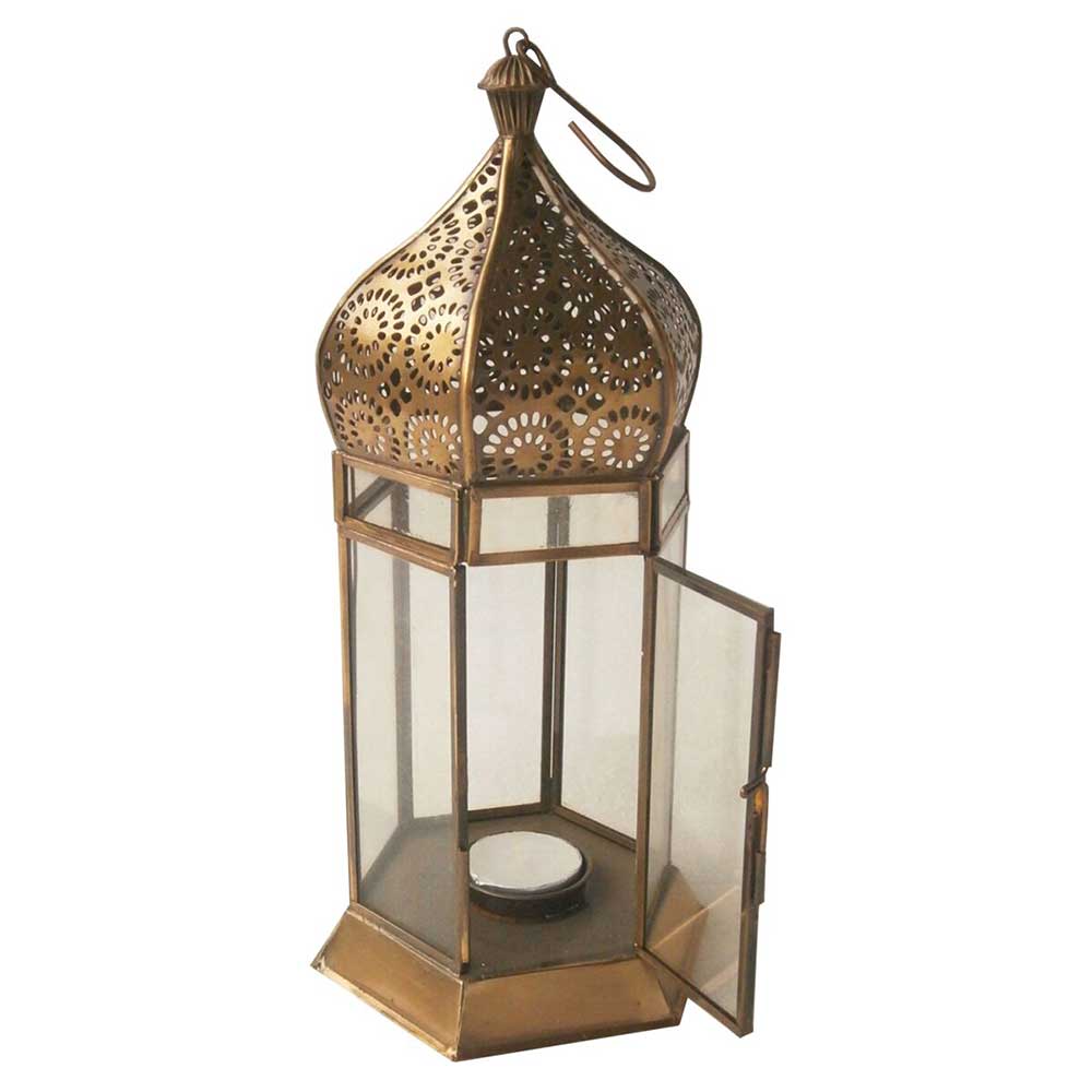 Arabian Nights Outdoor Golden Lantern