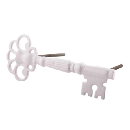 White Iron Wardrobe Handle