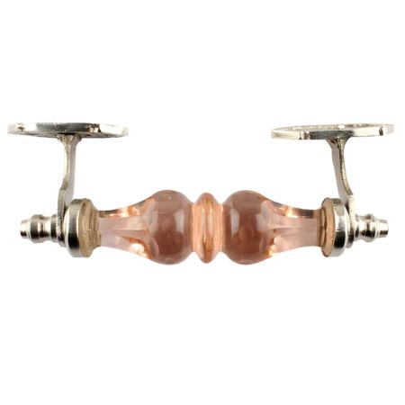 Pink Big Door Handle in Silver Fitting