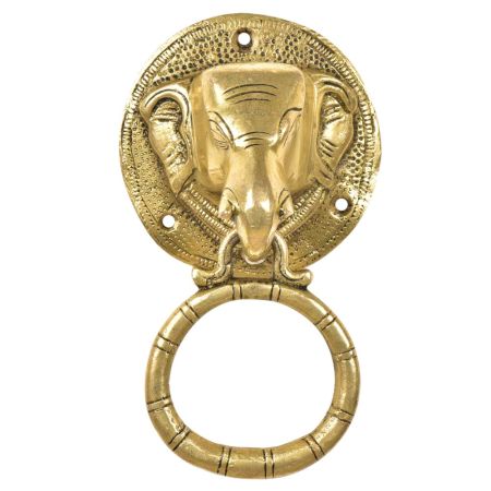 Brass Elephant Door Knocker