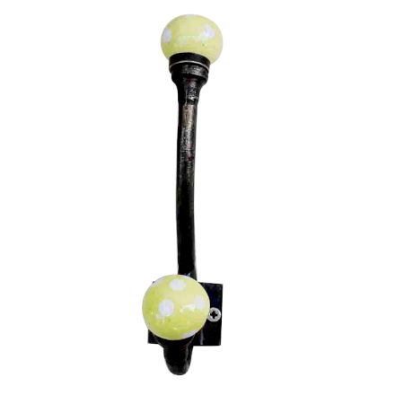 Yellow Dot Iron Hooks-EHG-38