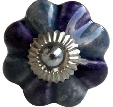 Bluish Purple Melon Knob