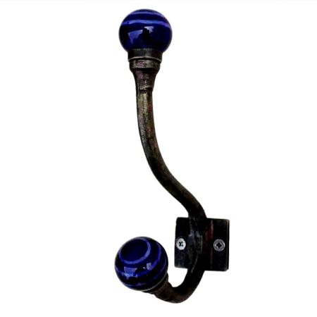 Navy Blue Strip Iron Hooks-EHG-29