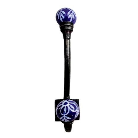 Purple Floral Iron Hook-EHG-11
