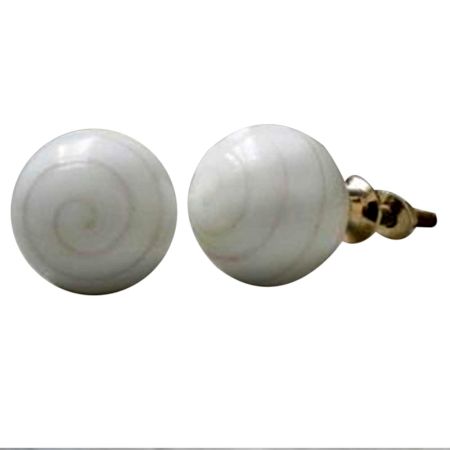 Pink Striped White Knob