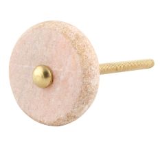 Baby Pink Pink Stone Flat Dresser Knob Online