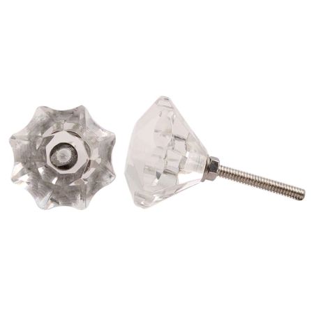 Clear Diamond Cabinet Knob