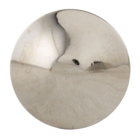 Silver Brass Round Knobs