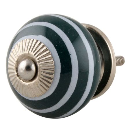 Dark Green Strip Knob