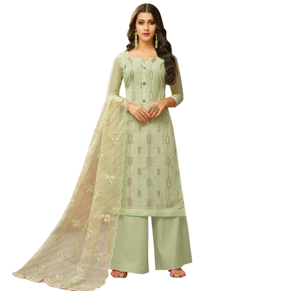 light green churidar material